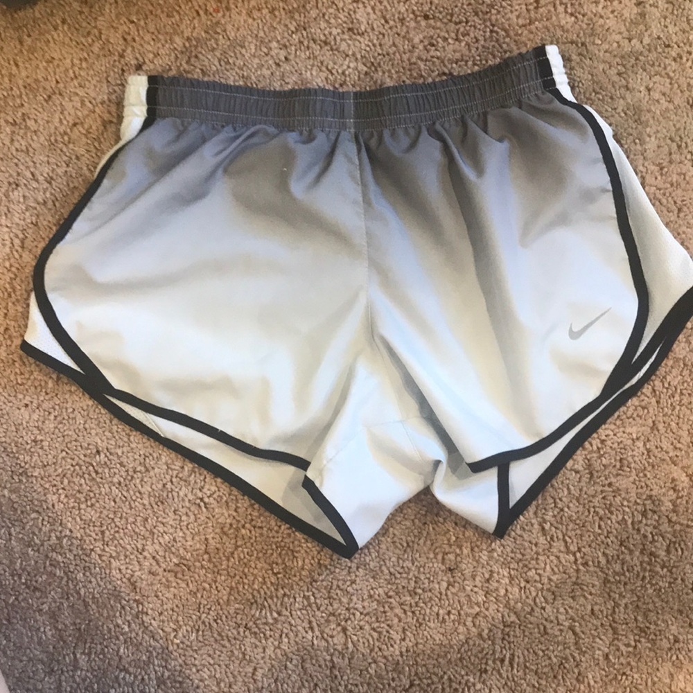 White and Grey ombré nike shorts